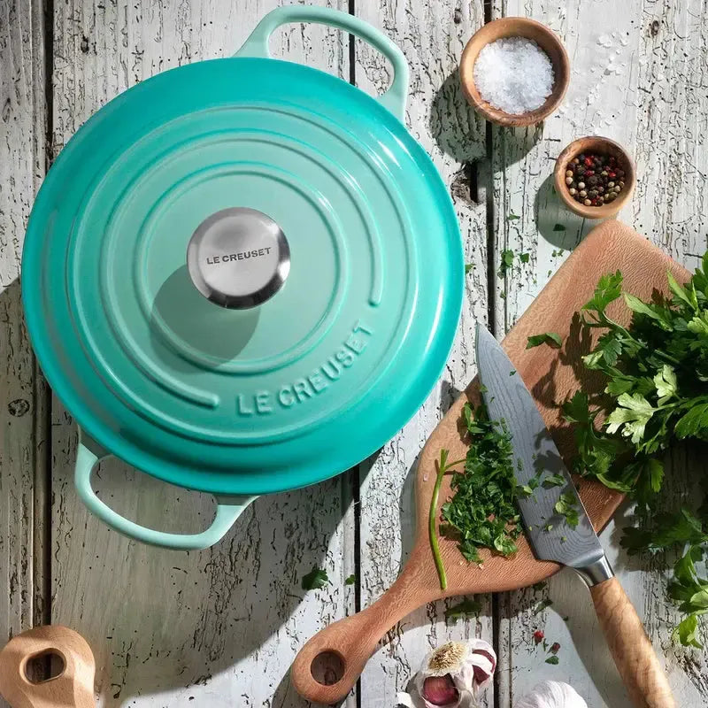 Panela Le Creuset Redonda Signature Cool Mint 3,3L 22cm