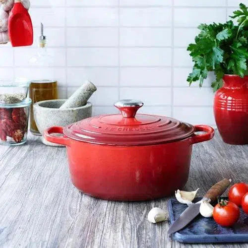 Panela Le Creuset Redonda Signature Vermelha 12L 34cm