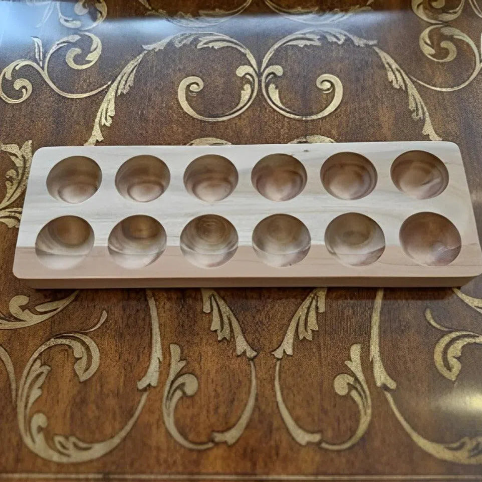 Porta Ovos Madeira  Calul 30x10x2,5cm