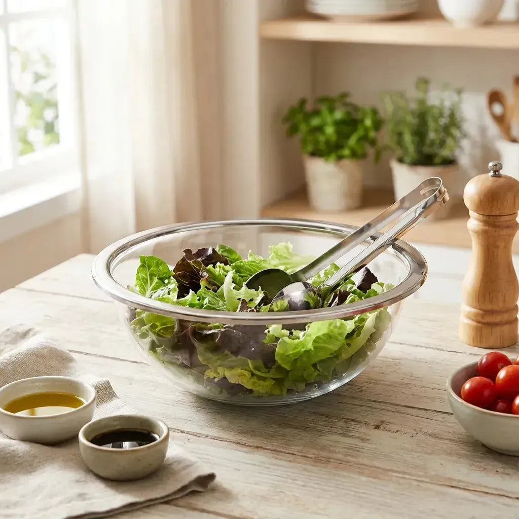 Saladeira Milan Inox com Pegador Riva