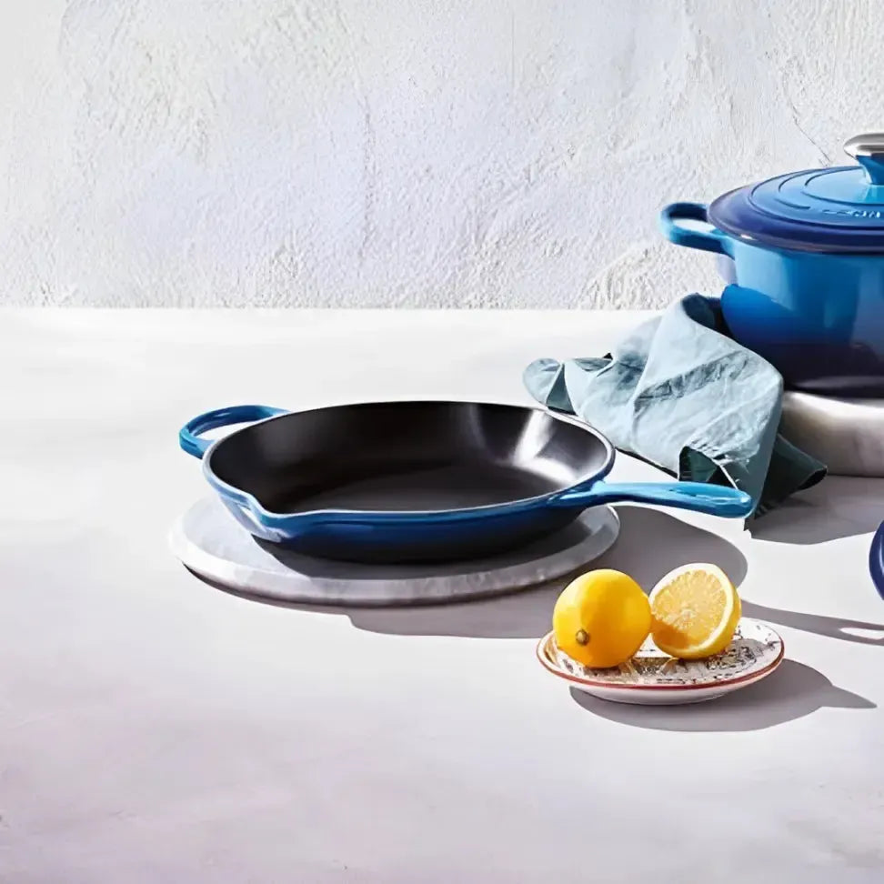 Skillet Redonda Funda com Alça Signature Azure 26cm Le Creuset