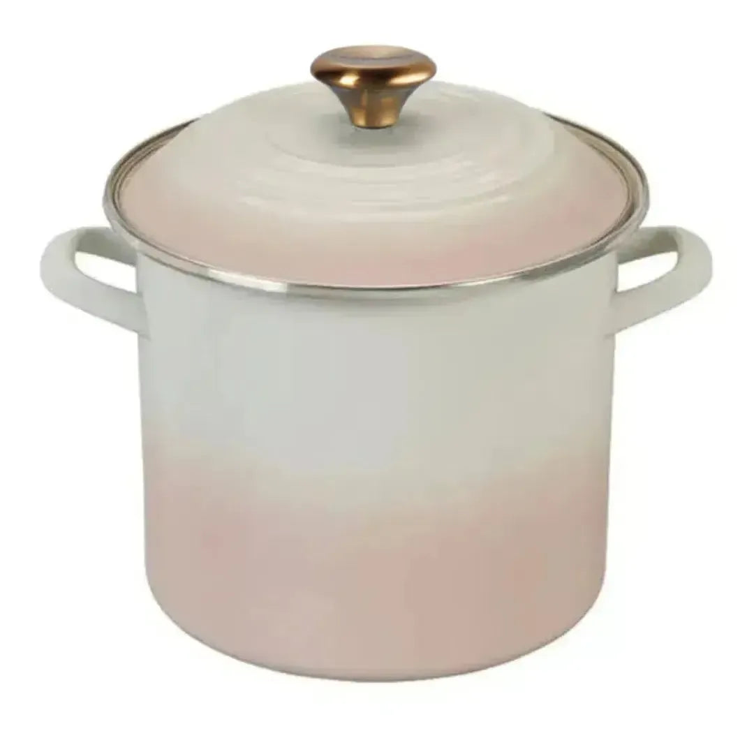 Stockpot Aço Esmaltado Meringue com Pegador Aço Inox 7,6L 22cm Le Creuset