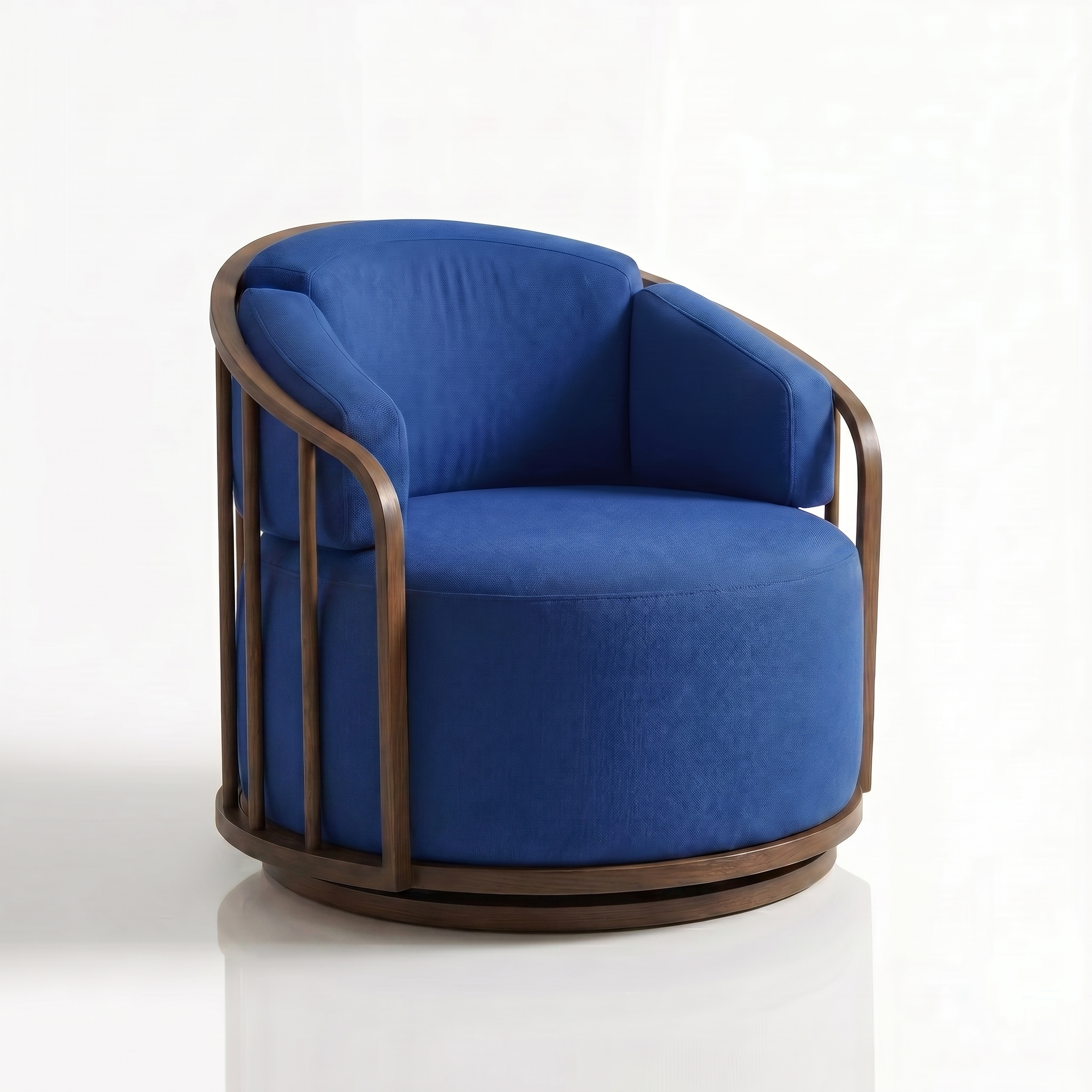 Poltrona Giratória Bouclé Aura