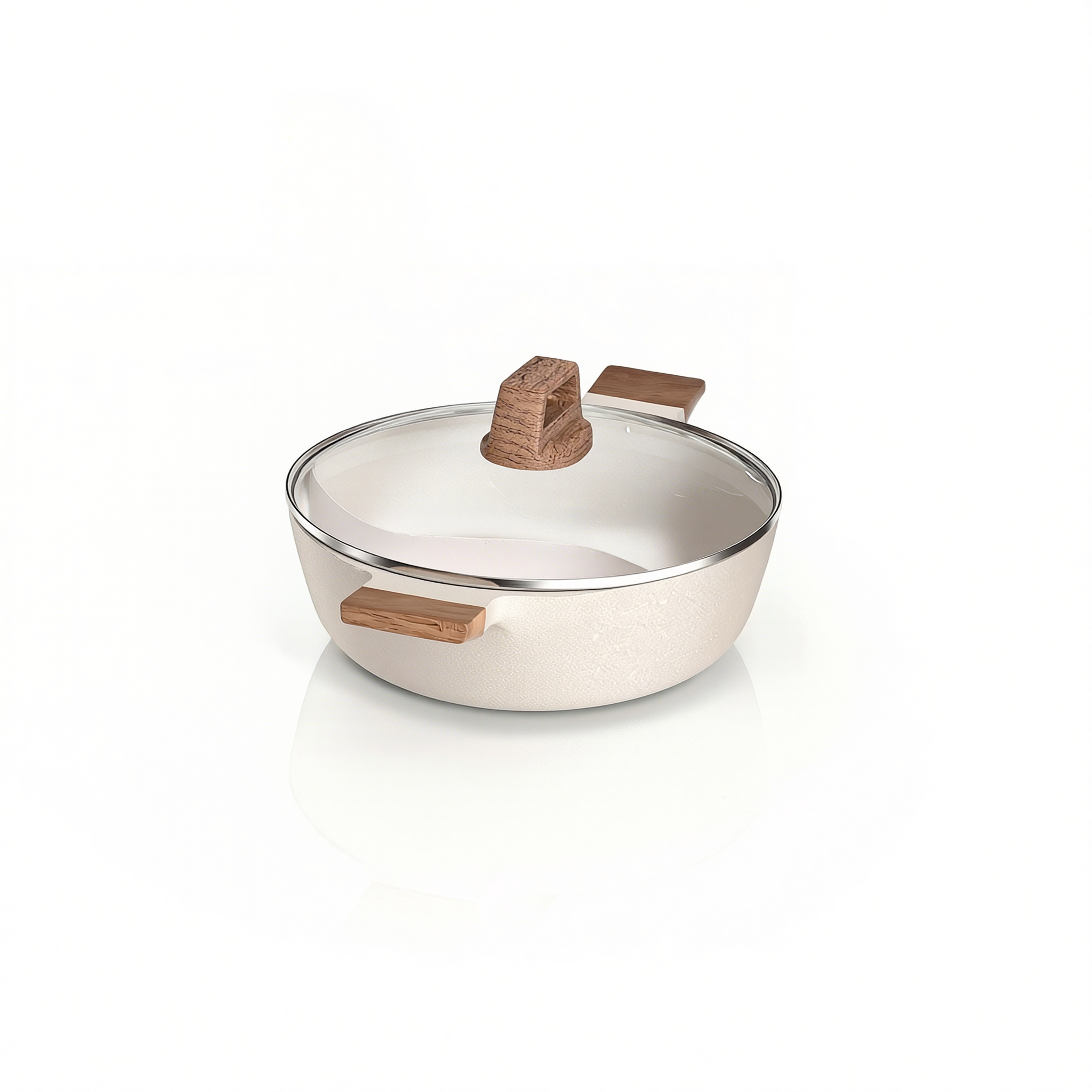 Panela Dupla Divisória Antiaderente + Kit Utensílios em Silicone