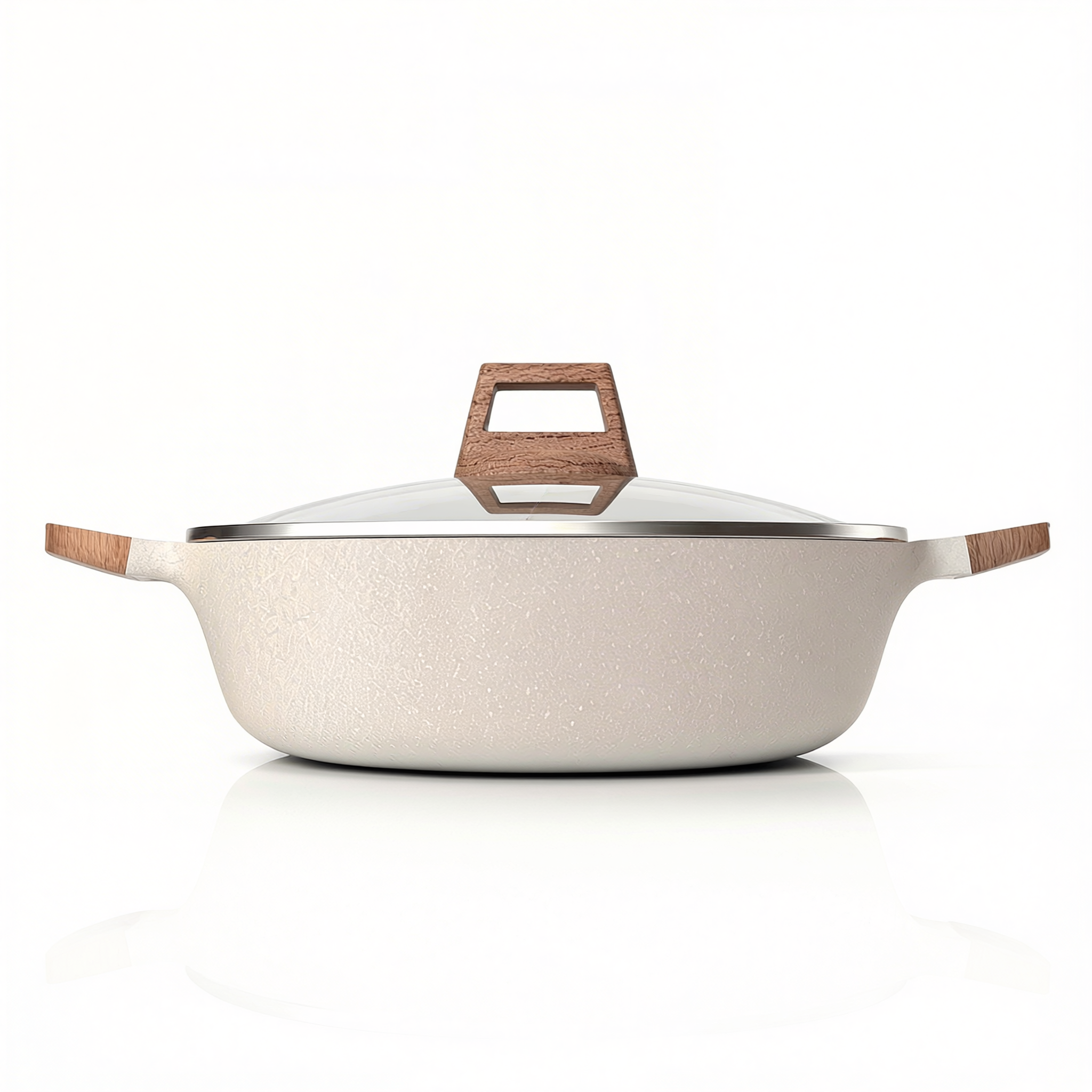 Panela Dupla Divisória Antiaderente + Kit Utensílios em Silicone