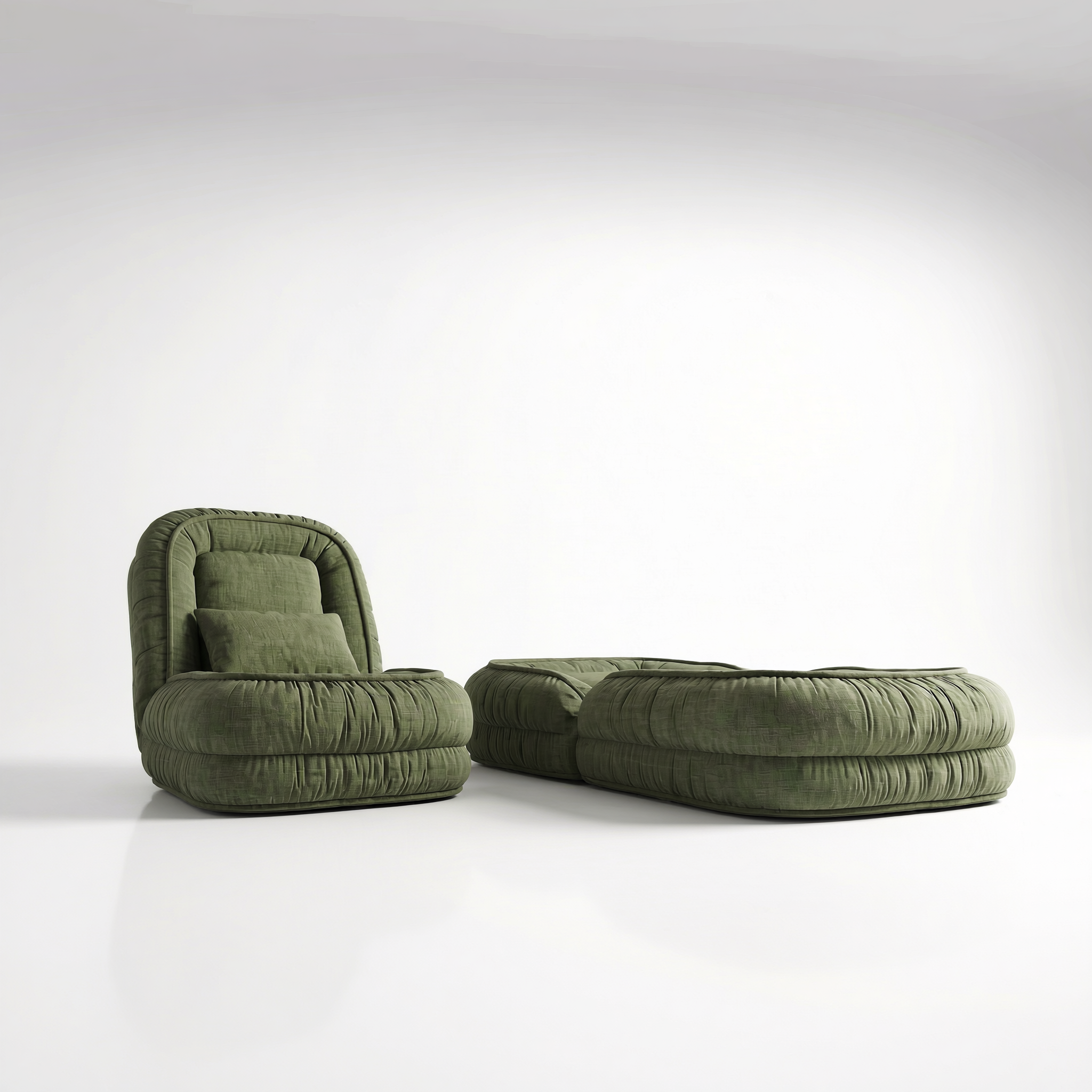 Sofá Cama Puff Dobrável Gigante