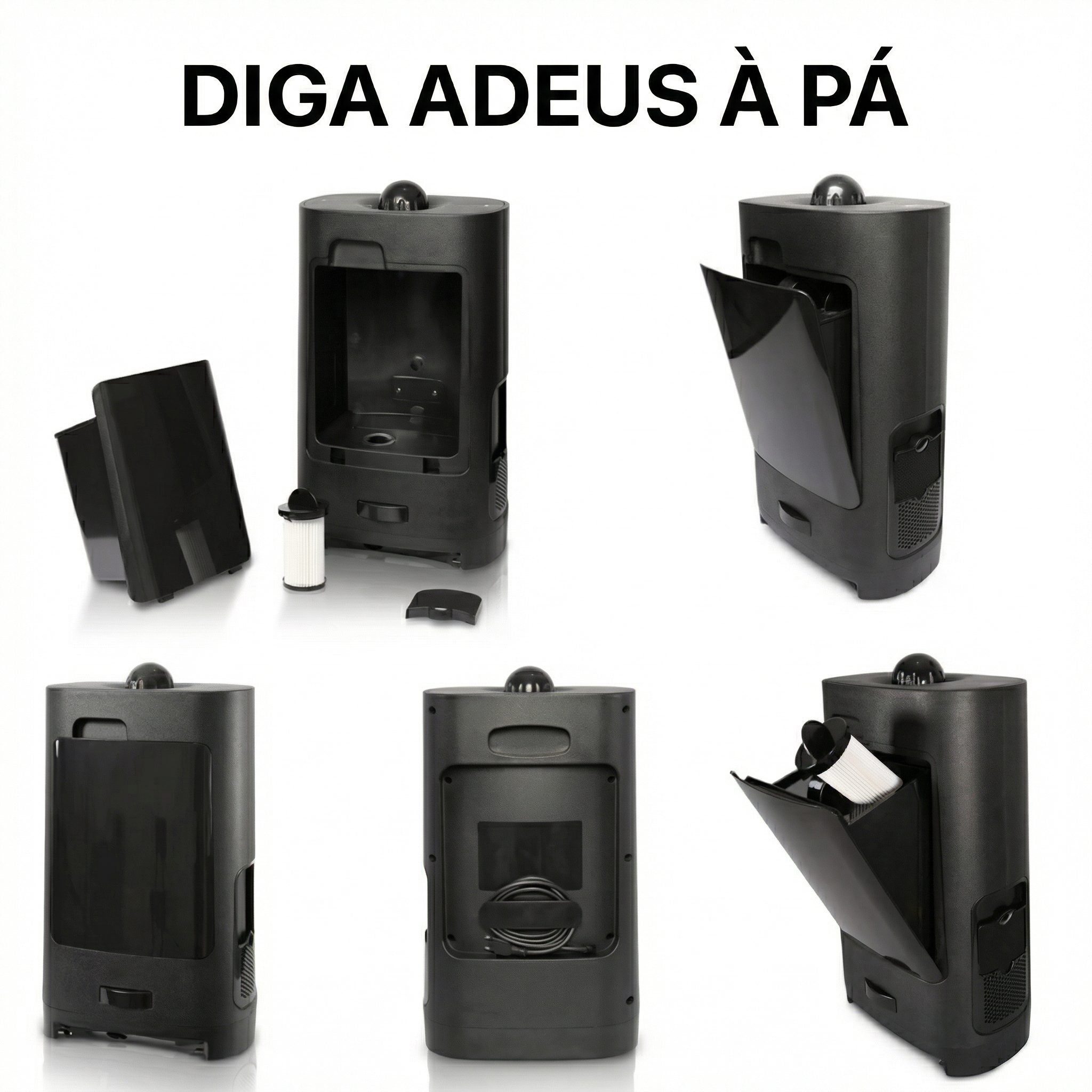 Lixeira Aspiradora Automática - Bivolt, 1400W, 2.7L