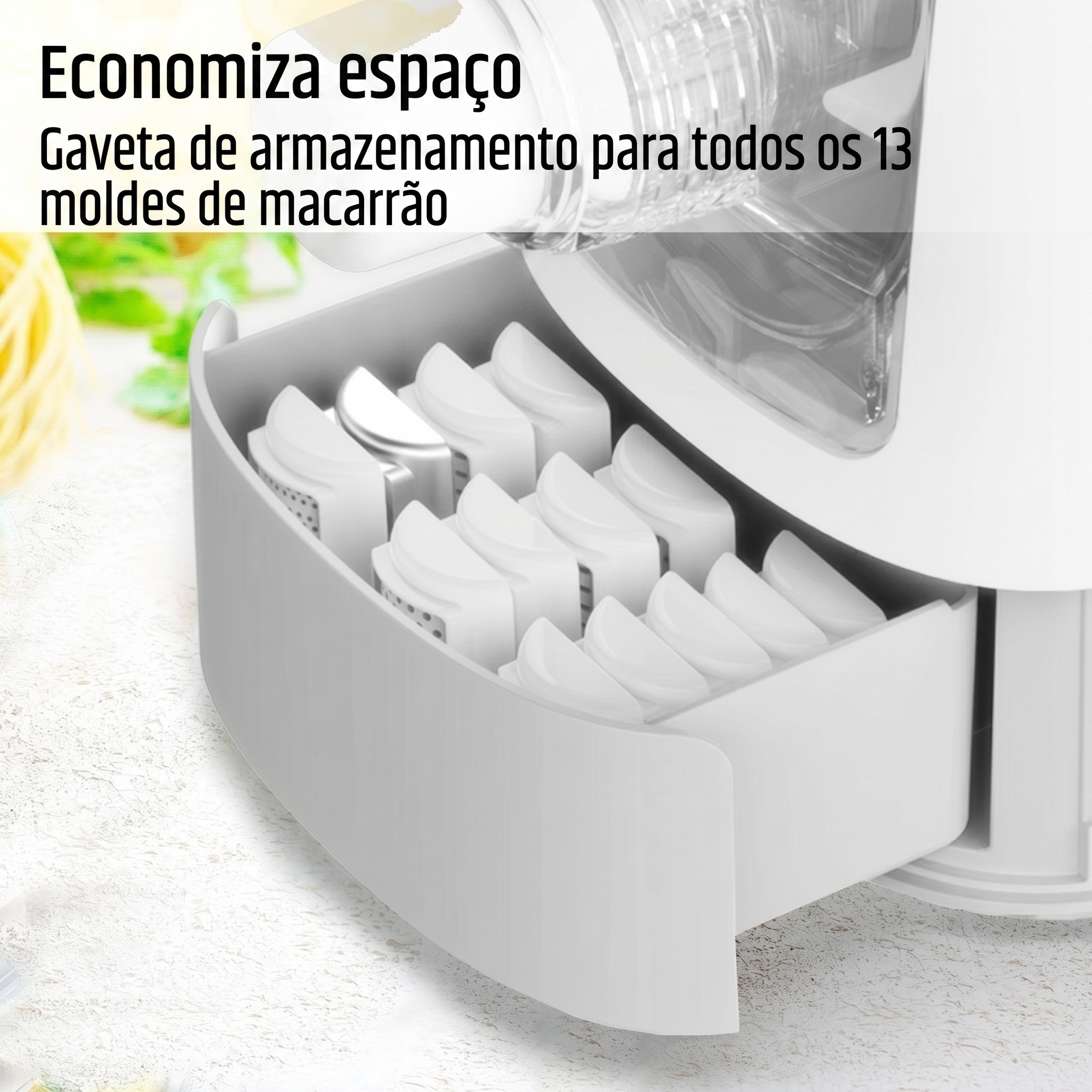Máquina para Macarrão e Massas Automática PastaFlex - Bivolt