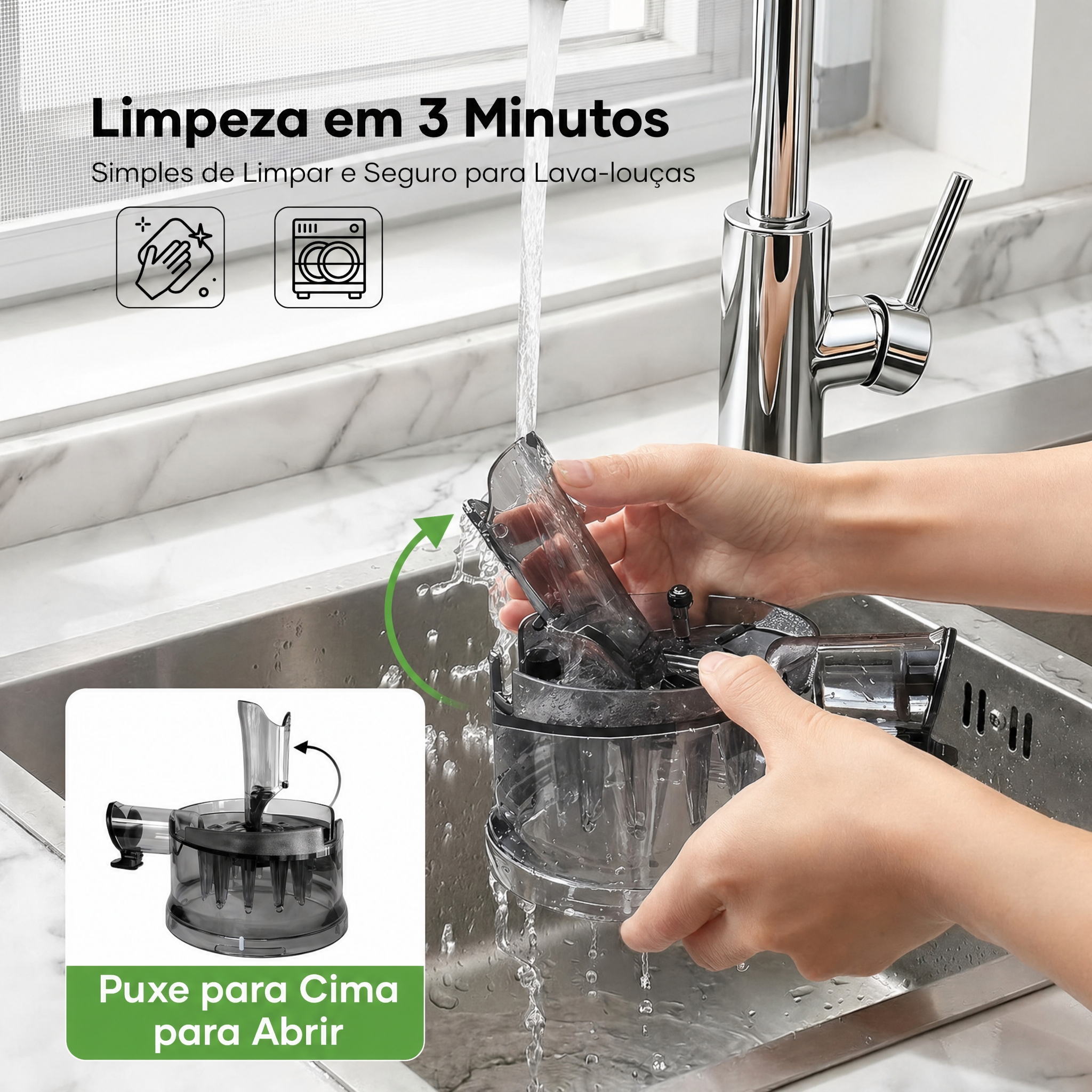 Extrator de Suco Cold Press - Bivolt
