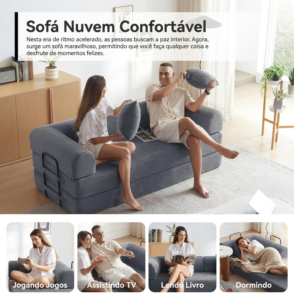 Sofá Modular 5 em 1