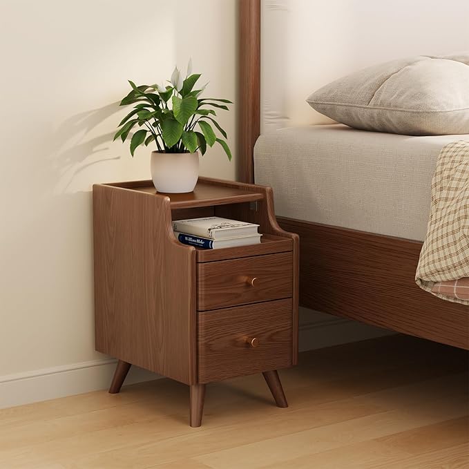 Mesa de Cabeceira Flex Nogueira
