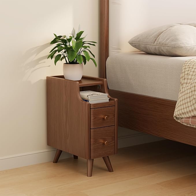 Mesa de Cabeceira Flex Nogueira