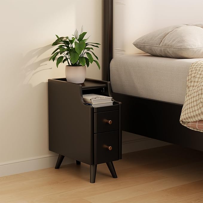 Mesa de Cabeceira Flex Nogueira